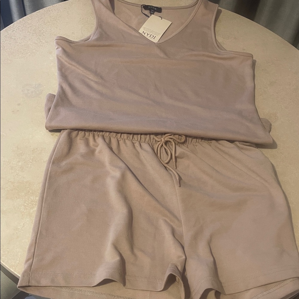 Women's Tan top and bottom Set